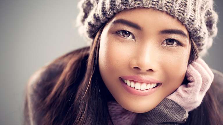woman with gorgeous smile